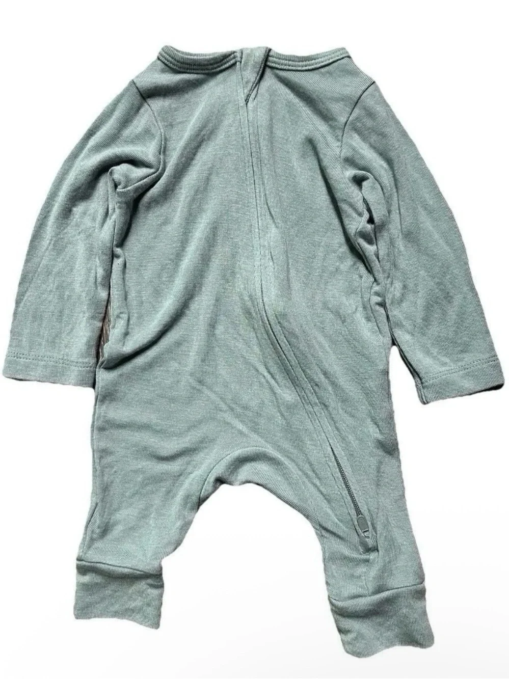 Baby Footie Pajamas Nike Two Way Zipper Size Newborn Fold Over Mittens